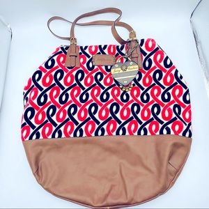 JUICY COUTURE Breast Cancer Awareness Pink Ribbon Tote Bag